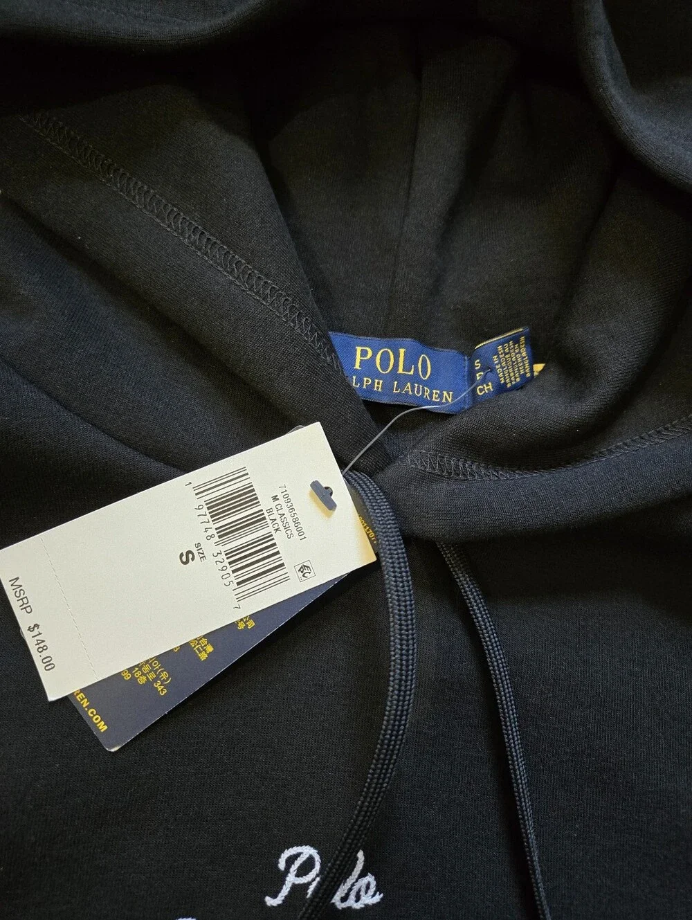 Polo Ralph Lauren Men's Logo Double Knit Hoodie, S, NWT